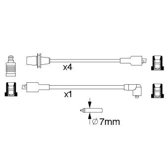 Kit de câbles d'allumage BOSCH [0 986 356 725]