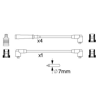 Kit de câbles d'allumage BOSCH 0 986 356 790