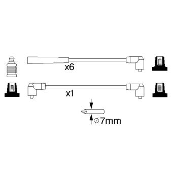 Kit de câbles d'allumage BOSCH [0 986 356 804]