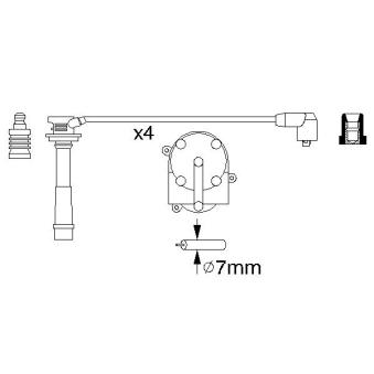 Kit de câbles d'allumage BOSCH 0 986 356 931