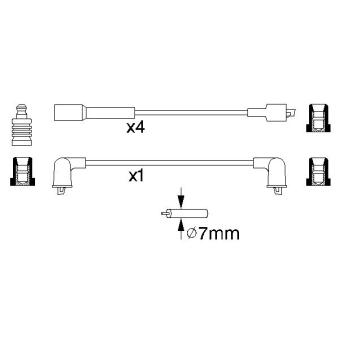 Kit de câbles d'allumage BOSCH [0 986 356 941]