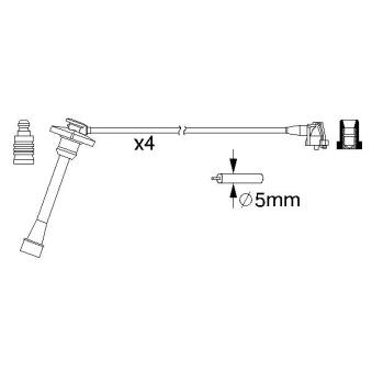 Kit de câbles d'allumage BOSCH OEM 9091922319