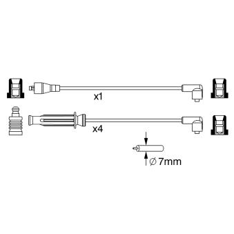 Kit de câbles d'allumage BOSCH OEM GHT270