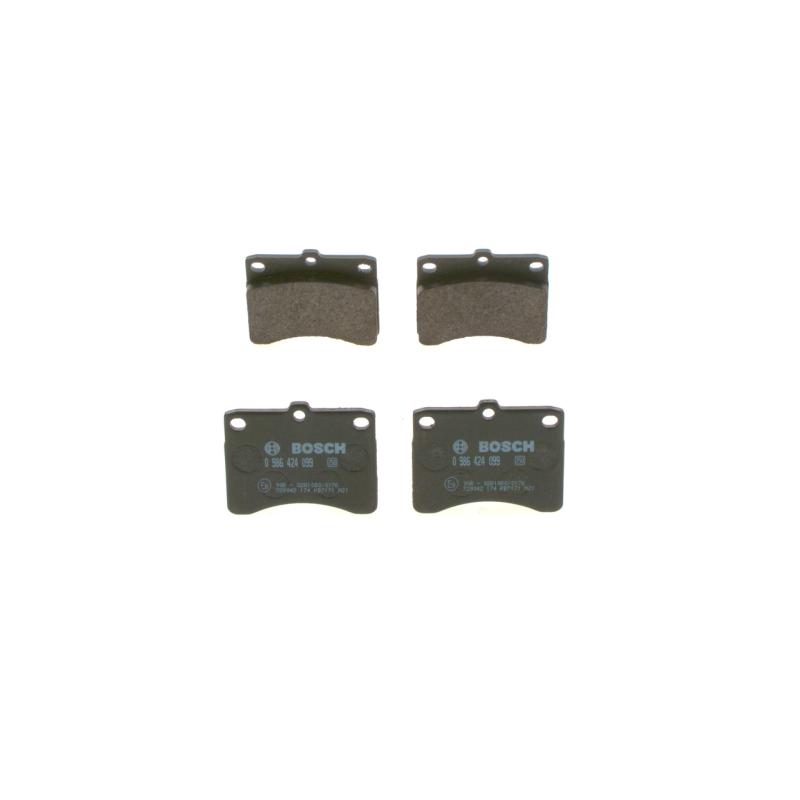 Jeu de 4 plaquettes de frein avant BOSCH 0 986 424 099 - Visuel 1