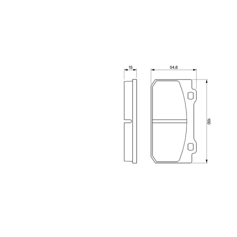 Jeu de 4 plaquettes de frein avant BOSCH 0 986 424 117 - Visuel 1