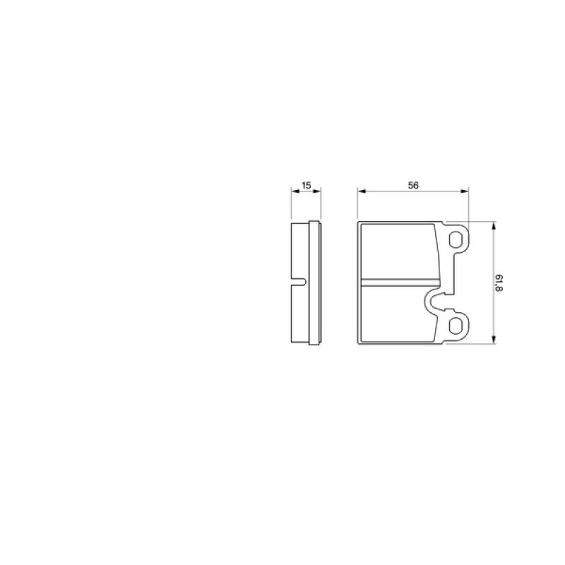Jeu de 4 plaquettes de frein avant BOSCH 0 986 424 283 - Visuel 1