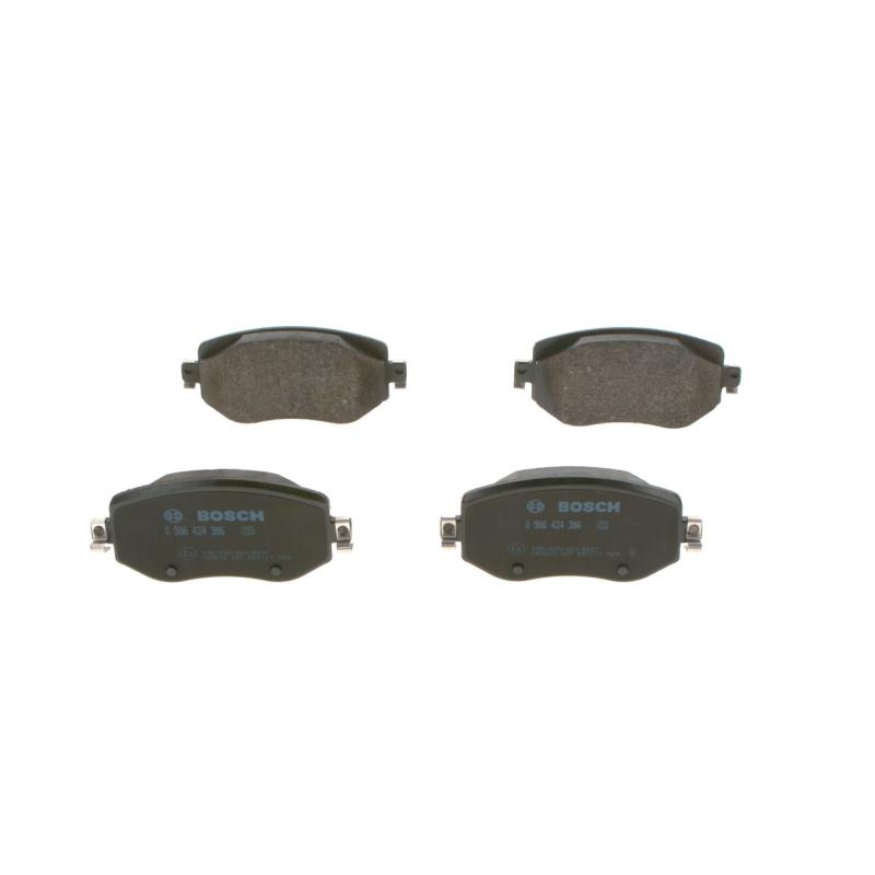 Jeu de 4 plaquettes de frein avant BOSCH 0 986 424 386 - Visuel 1