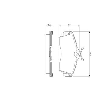 Jeu de 4 plaquettes de frein avant BOSCH OEM 410602F526