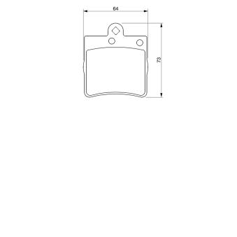Jeu de 4 plaquettes de frein arrière BOSCH OEM 0034202720