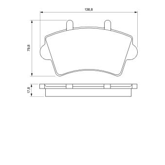 Jeu de 4 plaquettes de frein avant BOSCH OEM 9110993