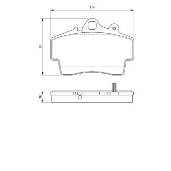Jeu de 4 plaquettes de frein avant BOSCH OEM 99635193014