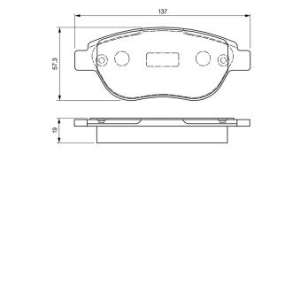 Jeu de 4 plaquettes de frein avant BOSCH OEM ZQ92341380