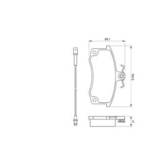 Jeu de 4 plaquettes de frein avant BOSCH 0 986 424 783