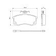 BOSCH 0 986 424 783 - Jeu de 4 plaquettes de frein avant