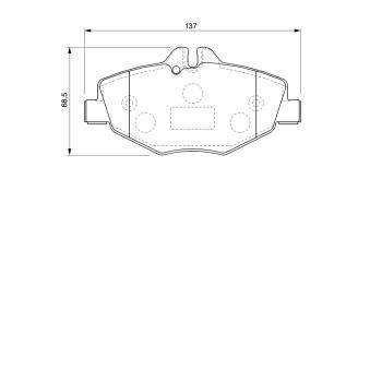 Jeu de 4 plaquettes de frein avant BOSCH OEM 0034209920