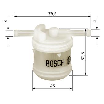 Filtre à carburant BOSCH 0 986 450 117