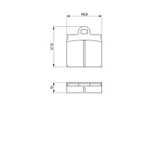 Jeu de 4 plaquettes de frein avant BOSCH 0 986 460 701 pour VOLKSWAGEN COCCINELLE 1302.1303 1.6 - 50cv