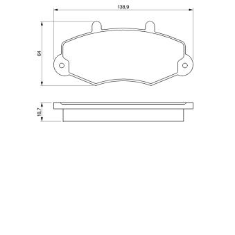 Jeu de 4 plaquettes de frein avant BOSCH OEM 6197738
