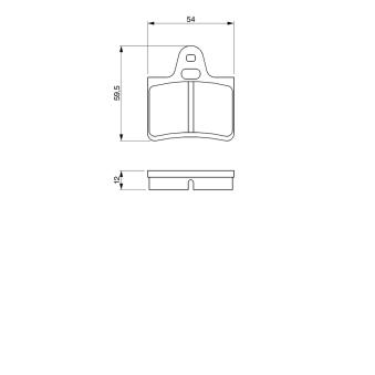 Jeu de 4 plaquettes de frein arrière BOSCH 0 986 462 971