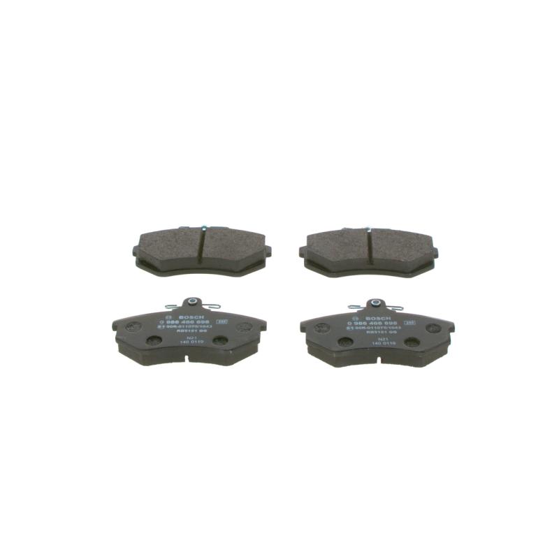 Jeu de 4 plaquettes de frein avant BOSCH 0 986 466 698 - Visuel 1