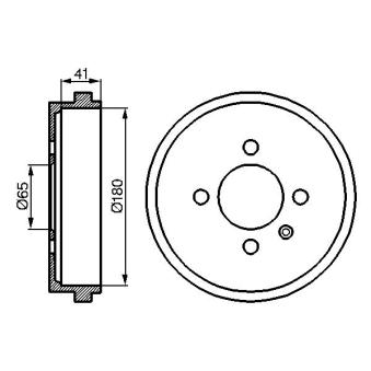 Tambour de frein BOSCH OEM 6X0609617