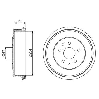 Tambour de frein BOSCH OEM 4243135190