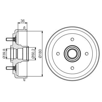 Tambour de frein BOSCH OEM 5271002000