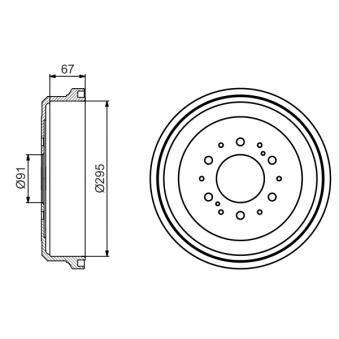 Tambour de frein BOSCH OEM 4243135170 Tambour de frein BOSCH OEM 4243135170
