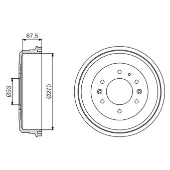 Tambour de frein BOSCH OEM 3780207