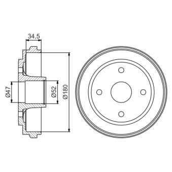 Tambour de frein BOSCH OEM 4704579