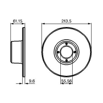 Jeu de 2 disques de frein avant BOSCH 0 986 478 811