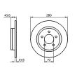 BOSCH 0 986 479 181 - Jeu de 2 disques de frein arrière