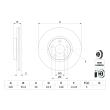 BOSCH 0 986 479 D44 - Jeu de 2 disques de frein avant