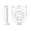 BOSCH 0 986 479 R96 - Jeu de 2 disques de frein avant
