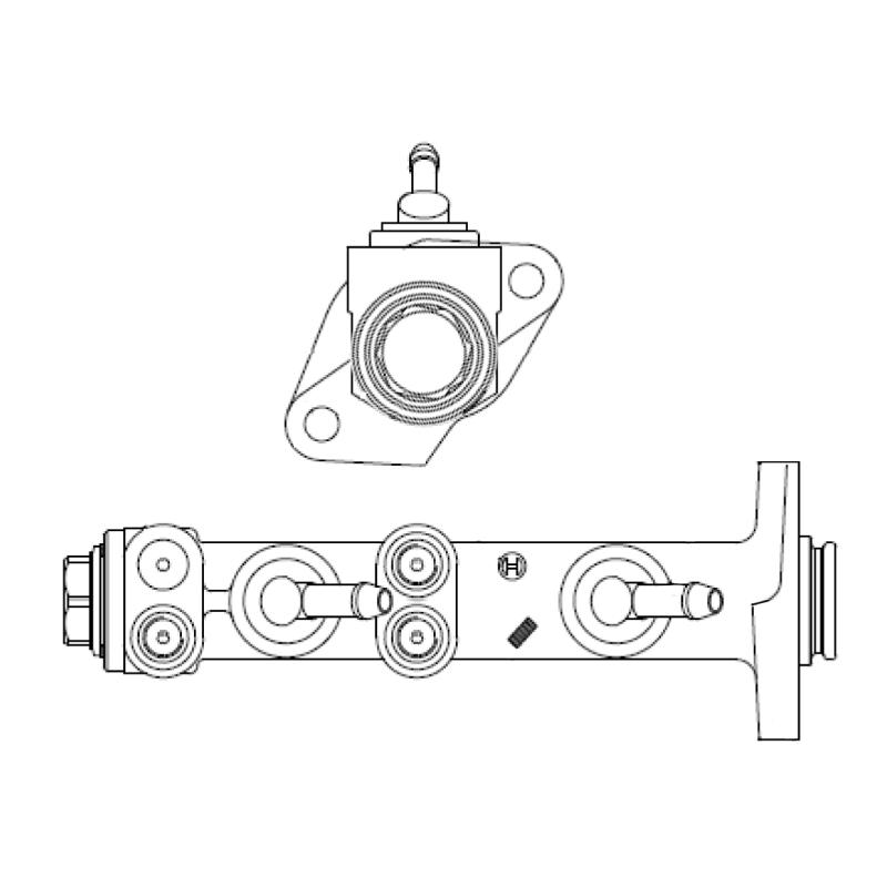 Maître-cylindre de frein BOSCH 0 986 480 263 - Visuel 1