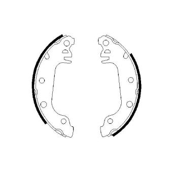 Jeu de mâchoires de frein BOSCH OEM 5016219