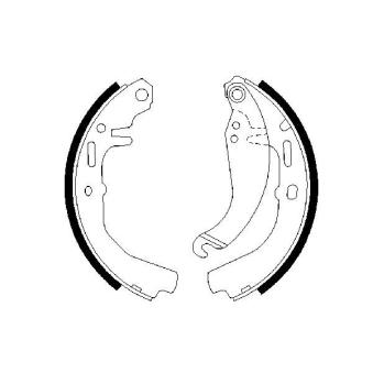 Jeu de mâchoires de frein BOSCH OEM 1605771