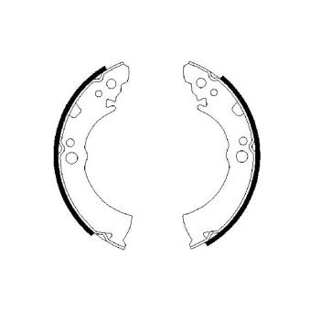 Jeu de mâchoires de frein BOSCH OEM DD06M28B25