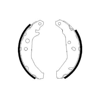 Jeu de mâchoires de frein BOSCH OEM 6978969