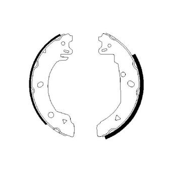 Jeu de mâchoires de frein BOSCH OEM 6183877