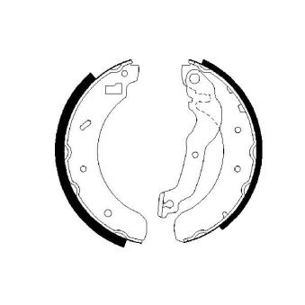 Jeu de mâchoires de frein BOSCH OEM 6500945