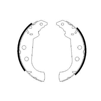 Jeu de mâchoires de frein BOSCH OEM 424155