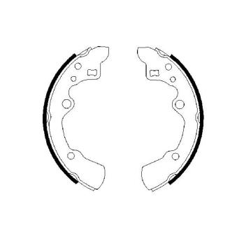 Jeu de mâchoires de frein BOSCH 0 986 487 258