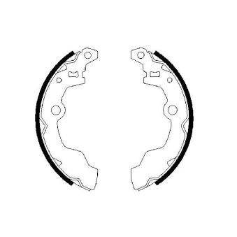 Jeu de mâchoires de frein BOSCH OEM 725178481