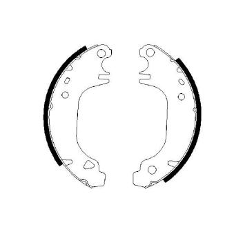 Jeu de mâchoires de frein BOSCH OEM 7701202287