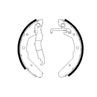 Jeu de mâchoires de frein BOSCH OEM 251609532E