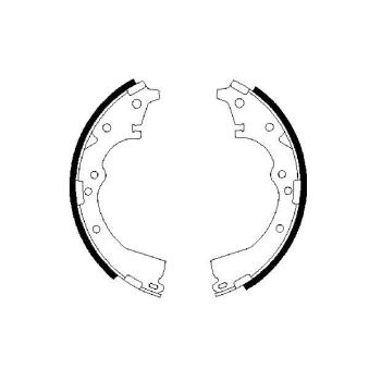 Jeu de mâchoires de frein BOSCH OEM 0449528071