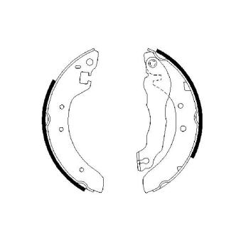 Jeu de mâchoires de frein BOSCH 0 986 487 299