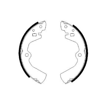 Jeu de mâchoires de frein BOSCH 0 986 487 300