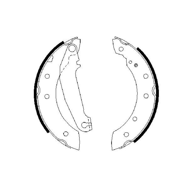 Jeu de mâchoires de frein BOSCH 0 986 487 311 - Visuel 2